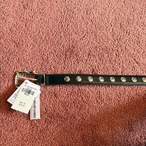 Abercrombie & Fitch leather belt silver studs XXS/XS